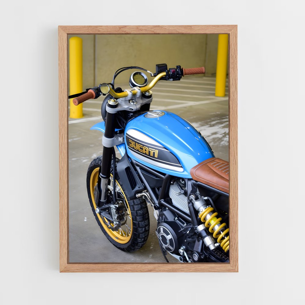 Poster Sable et Mécanique – affiche Ducati (vue 4)